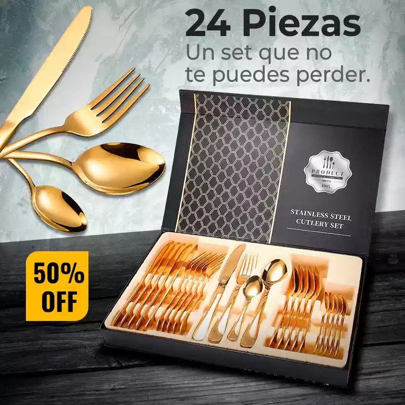 Cubiertos Aurora: Elegancia Duradera que Transforma Cada Comida ✨