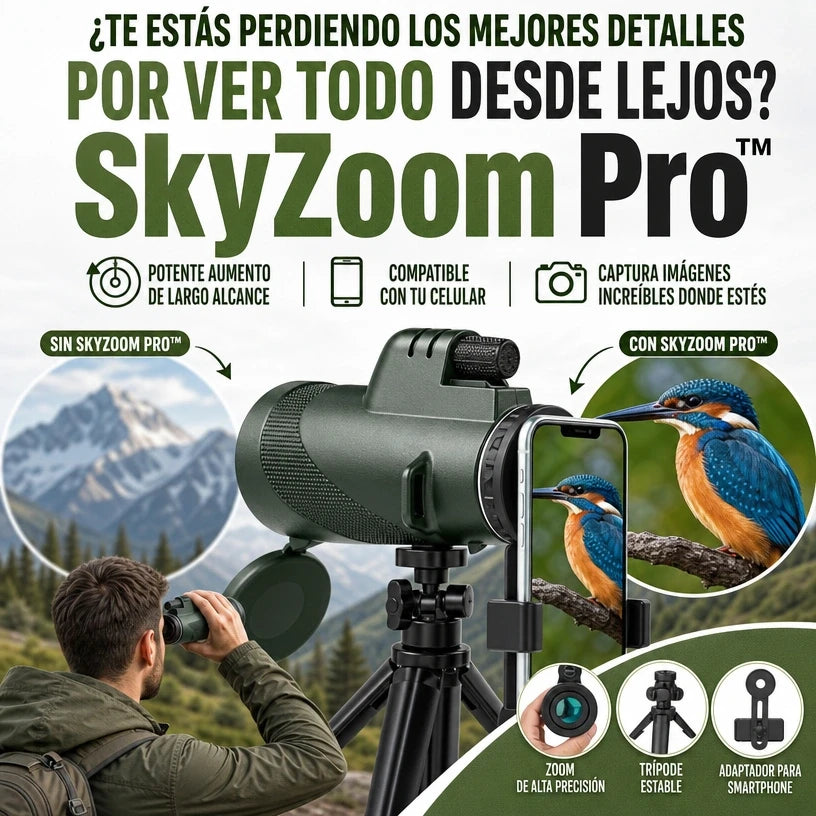 SkyZoom Pro – Observa el Mundo con Precisión Extrema🔭