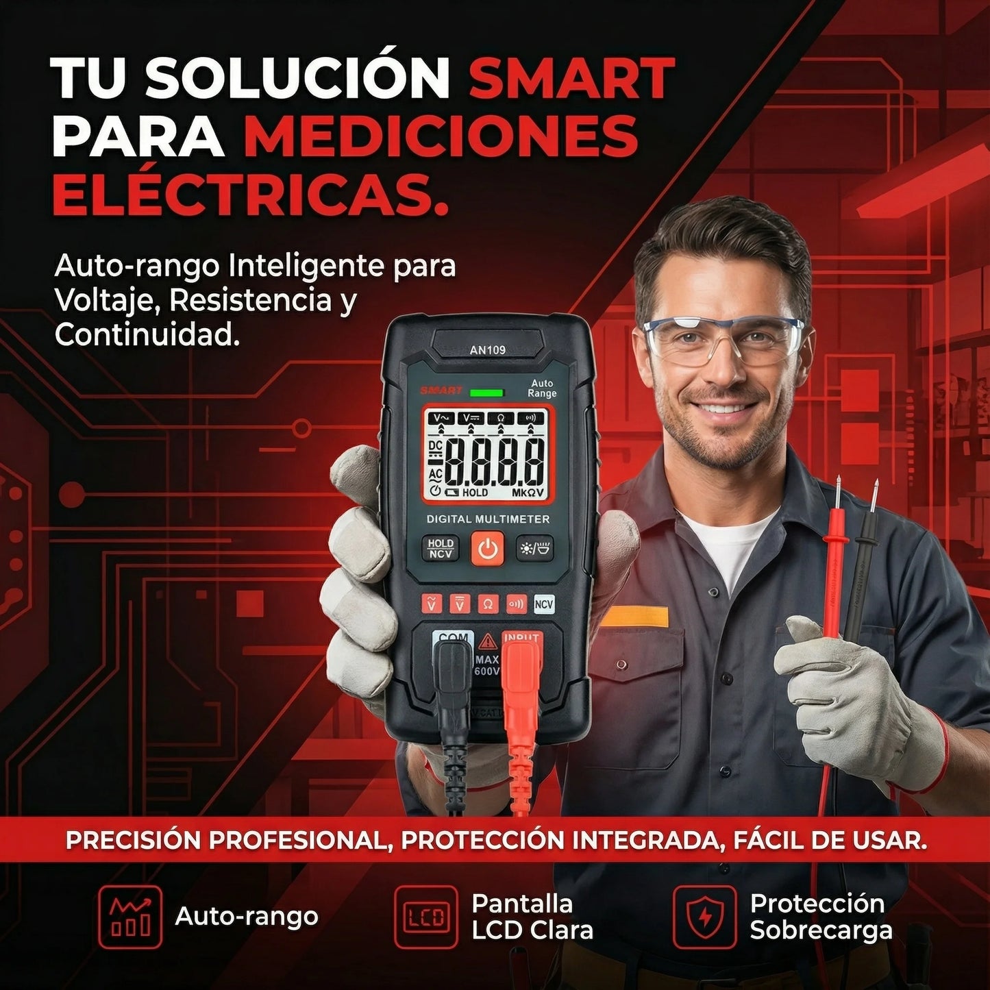Multímetro Digital Automático– Precisión y Versatilidad en Tus Manos🔥