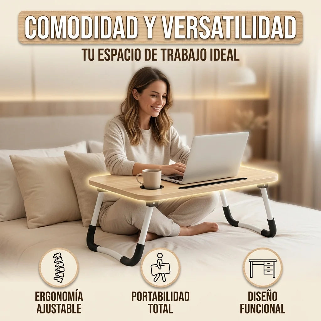 La Mesa Plegable que Convierte Cualquier Lugar en Tu Espacio de Trabajo💻