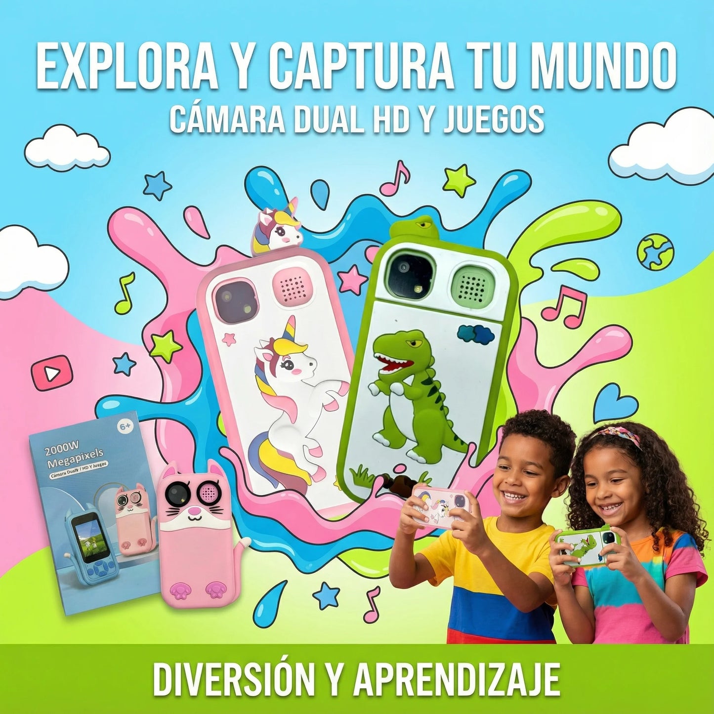 KidCam Pro™ – Diversión Creativa que Estimula la Imaginación📱