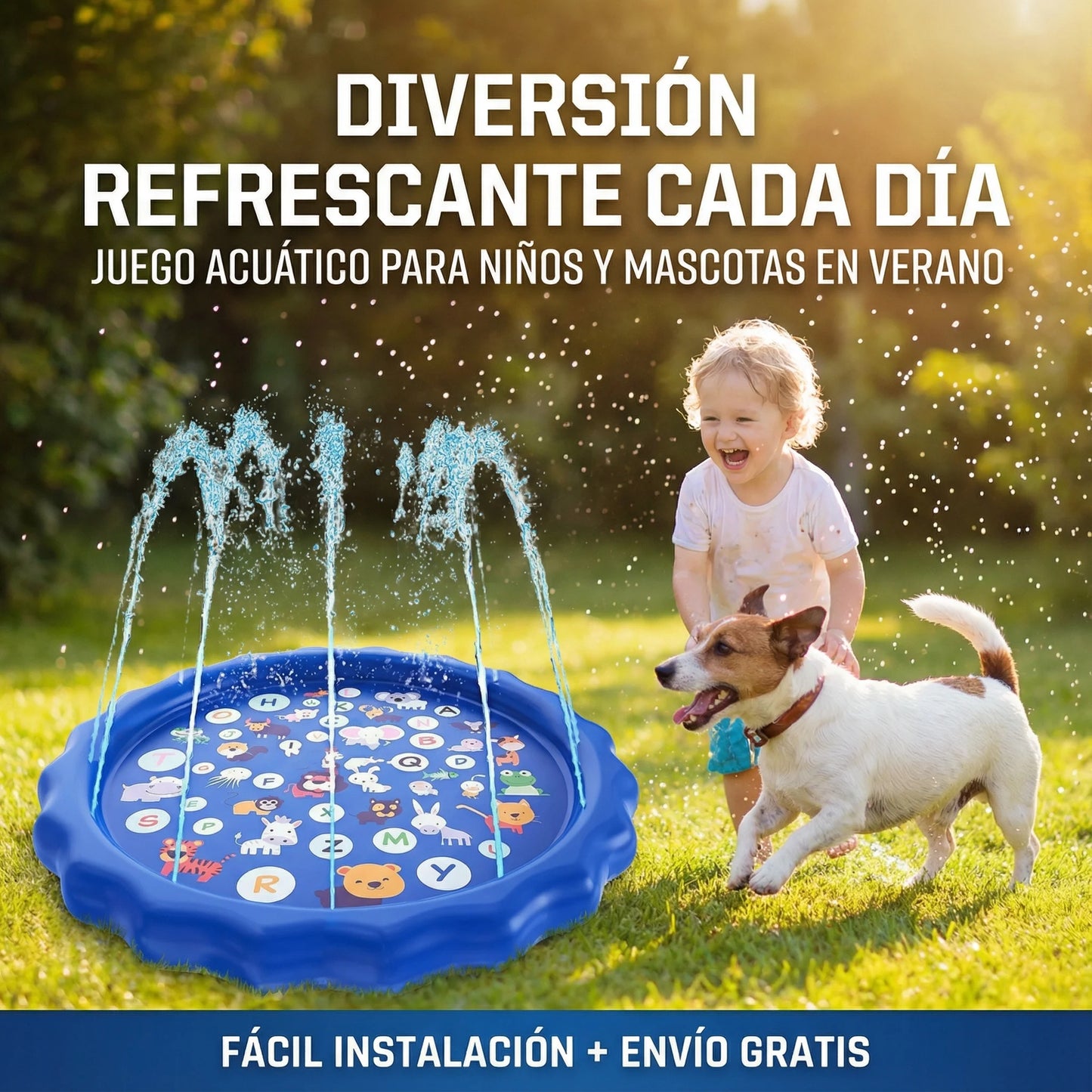 Piscina SplashFun Kids™ – Diversión Refrescante y Segura🌊