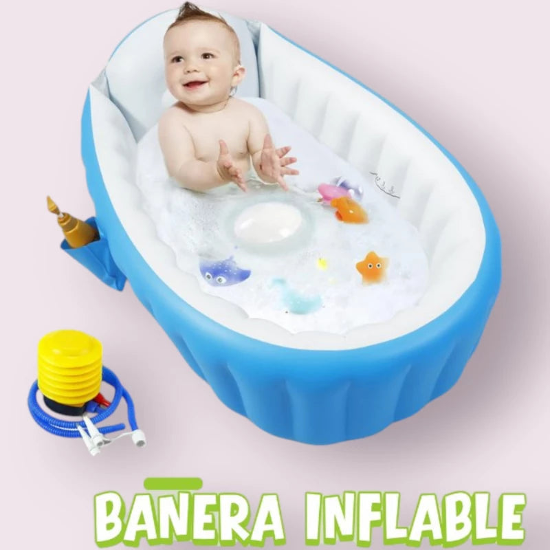 ¡Bañera PandaEar: El Spa Portátil que Transforma el Baño de tu Bebé en un Momento Mágico!😍
