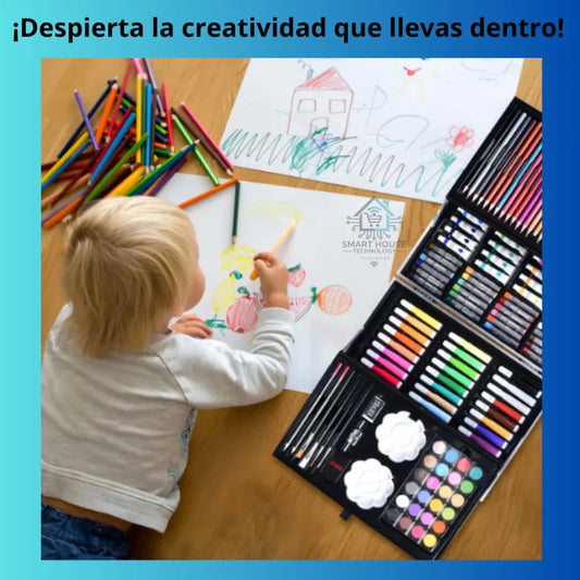 🎨 Kit de Arte Profesional ProArt 145 Piezas | Creatividad sin límites desde el primer trazo