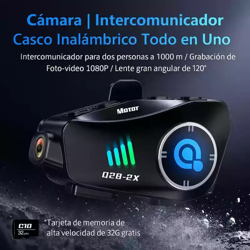 Intercomunicador Motor Q28: Tu Copiloto de Seguridad y Conexión en la Carretera🏍️