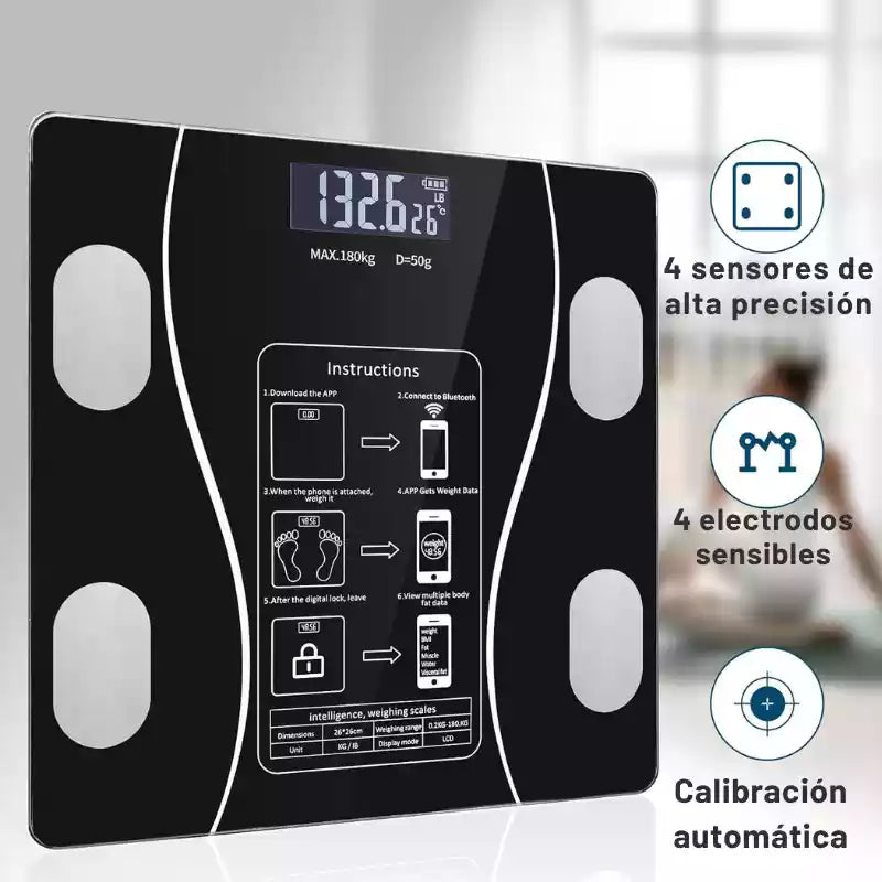 Báscula Inteligente: Domina Tu Salud Con Datos Precisos En Segundos 📊✨