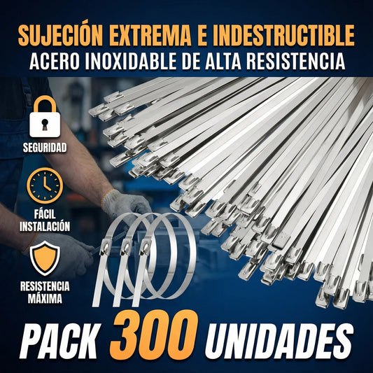 300 Unidades de Bridas Metálicas : Organiza, Sujeta y Protege con Máxima Resistencia ✨