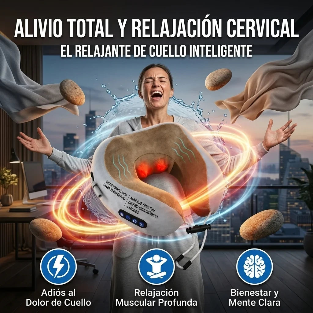 NeckRelief Pro™ – Masaje Profundo que Elimina el Estrés en Minutos💆‍♂️