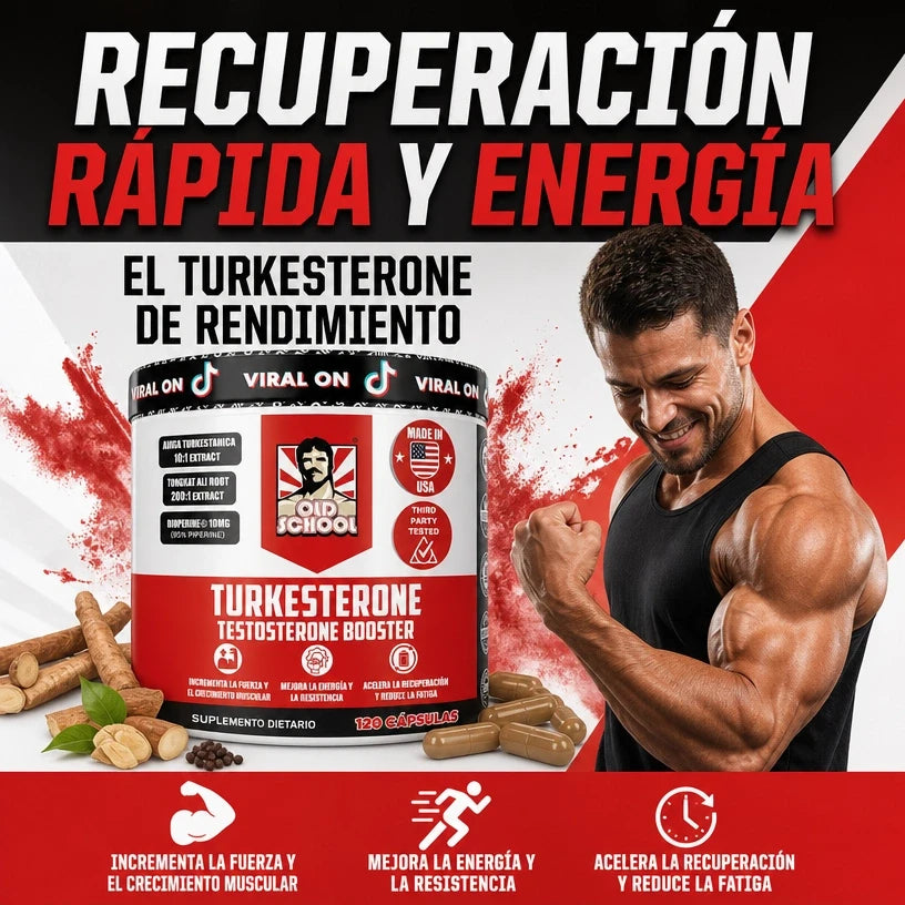 Turkesterone Old School Labs™ | Fuerza y Crecimiento Natural 💪🔥