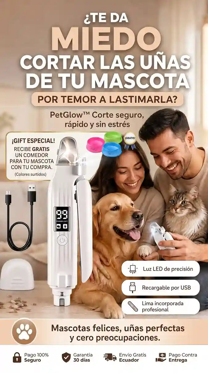 PetGlow™ + Comedor para mascotas - Corte Seguro y Preciso para Tus Mascotas
