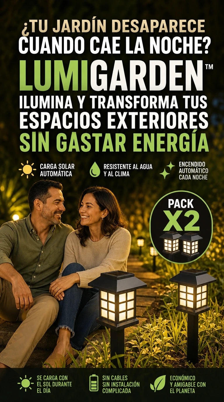LumiGarden™ | Ilumina y Embellece tus Espacios Sin Cables
