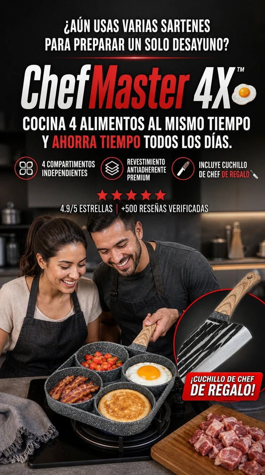 ChefMaster 4X™ | Cocina 4 Preparaciones al Mismo Tiempo