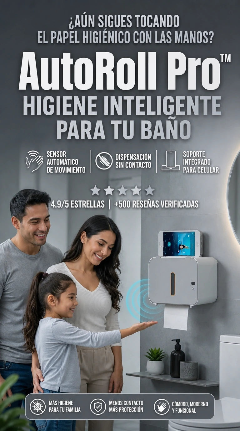 AutoRoll Pro™ | Higiene Inteligente Sin Contacto