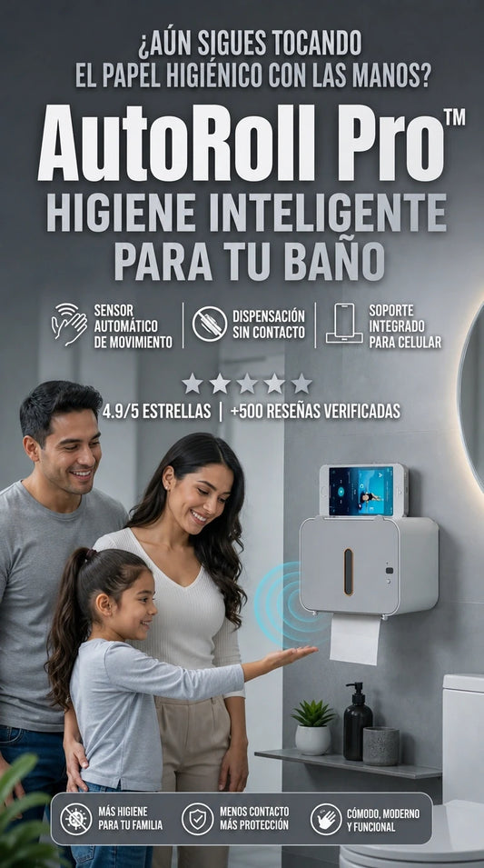 AutoRoll Pro™ | Higiene Inteligente Sin Contacto