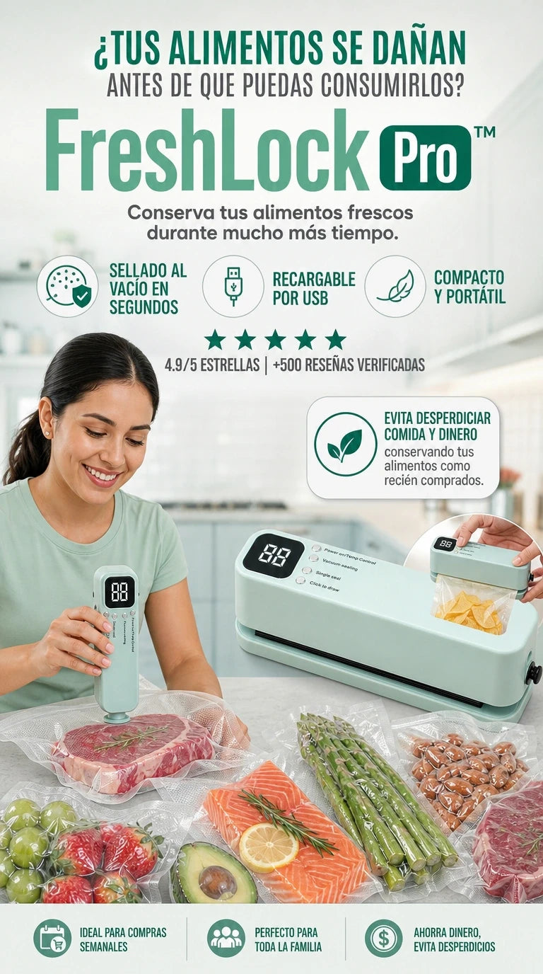 FreshLock Pro™ | Conserva tus alimentos frescos por más tiempo