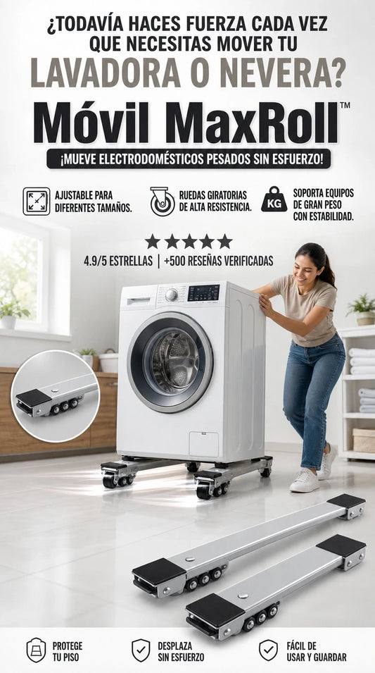 Base Móvil MaxRoll™ | Mueve electrodomésticos sin esfuerzo