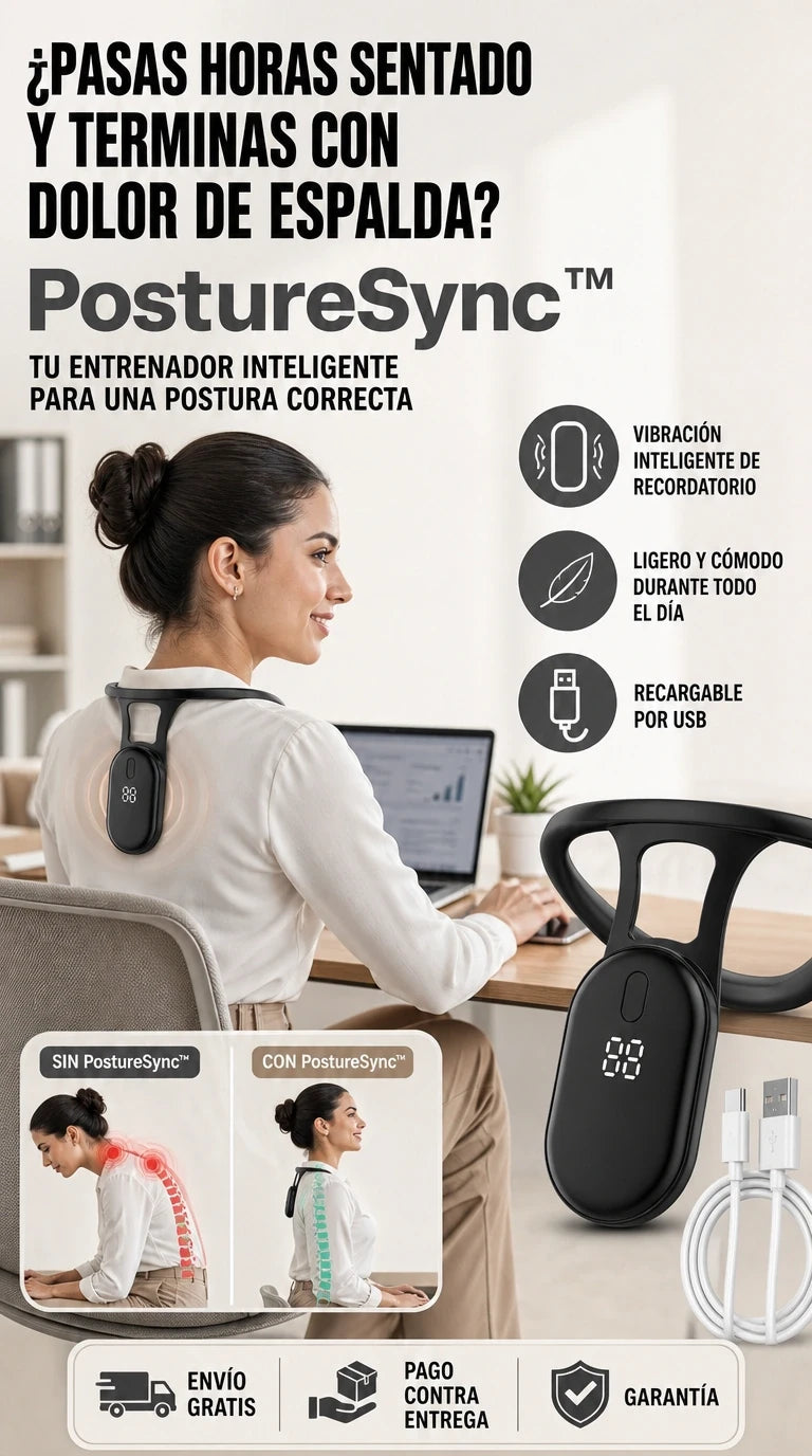PostureSync™ | Mejora tu postura de forma inteligente y natural