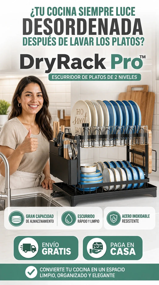DryRack Pro™ | Más espacio y orden para tu cocina todos los días