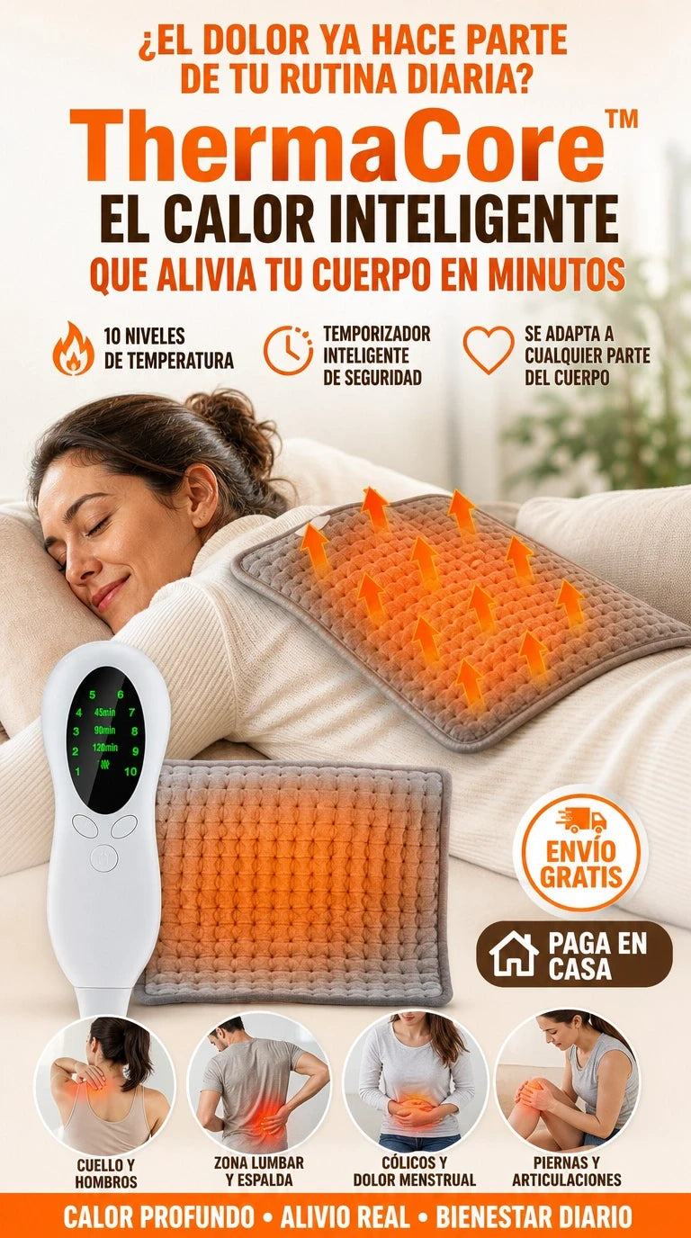 ThermaCore™ | Alivio Profundo con Calor Inteligente para Tu Cintura y Abdomen