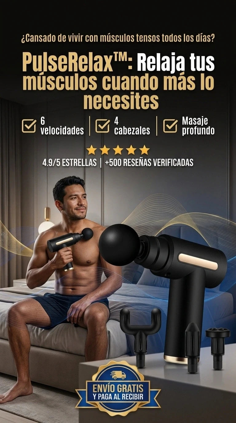PulseRelax™ | Recuperación Muscular Profesional en la Comodidad de Tu Hogar