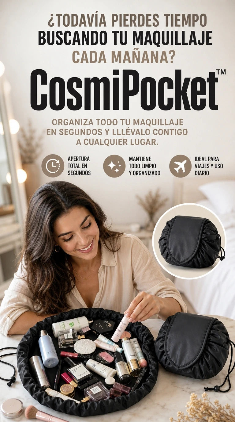CosmiPocket™ | Organiza Todo Tu Maquillaje en Segundos