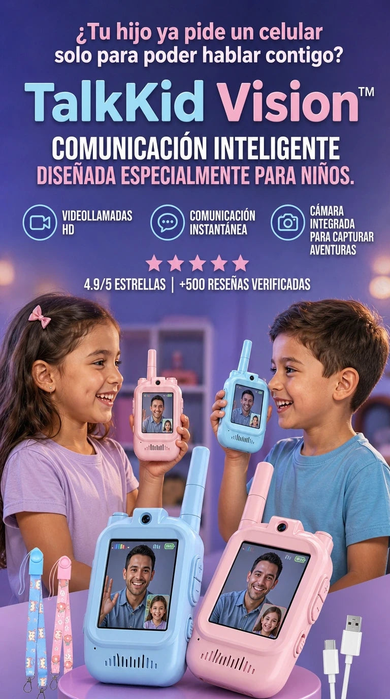 TalkKid Vision™ | Comunicación segura y diversión sin límites