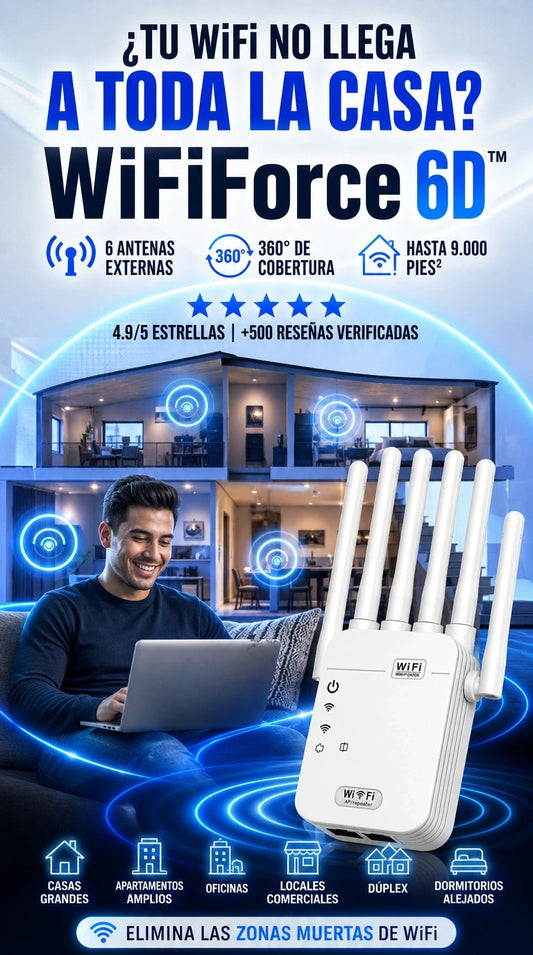WiFiForce 6D™ — Conecta cada rincón de tu hogar