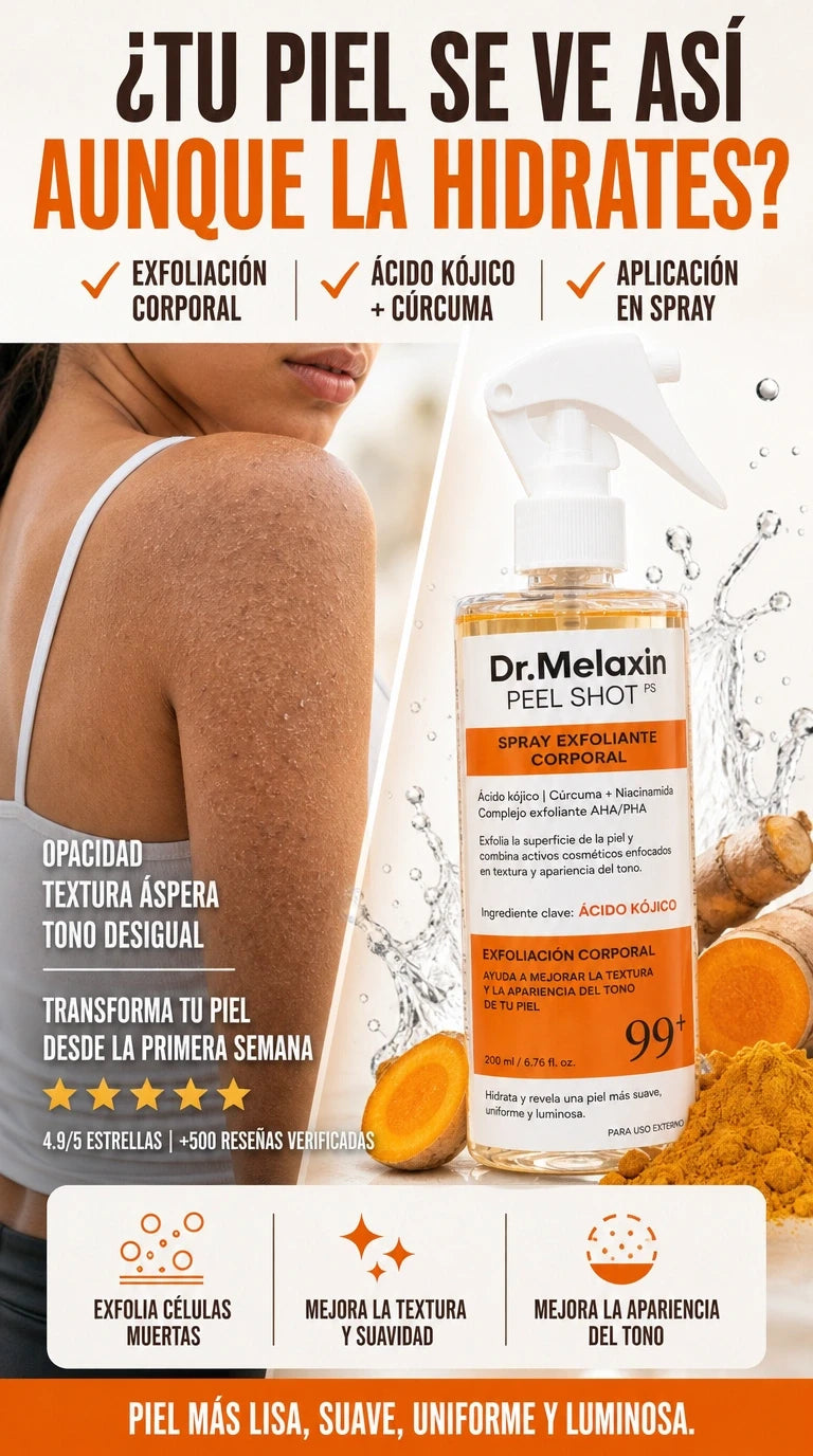 DrMelaxin™ Peel Shot — Exfoliación inteligente para una piel más uniforme