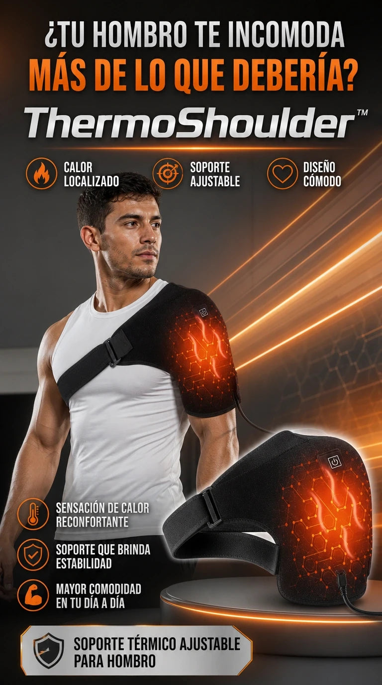 ThermoShoulder™ — Adquiere ahora y disfruta de mayor comodidad y soporte en cada momento.