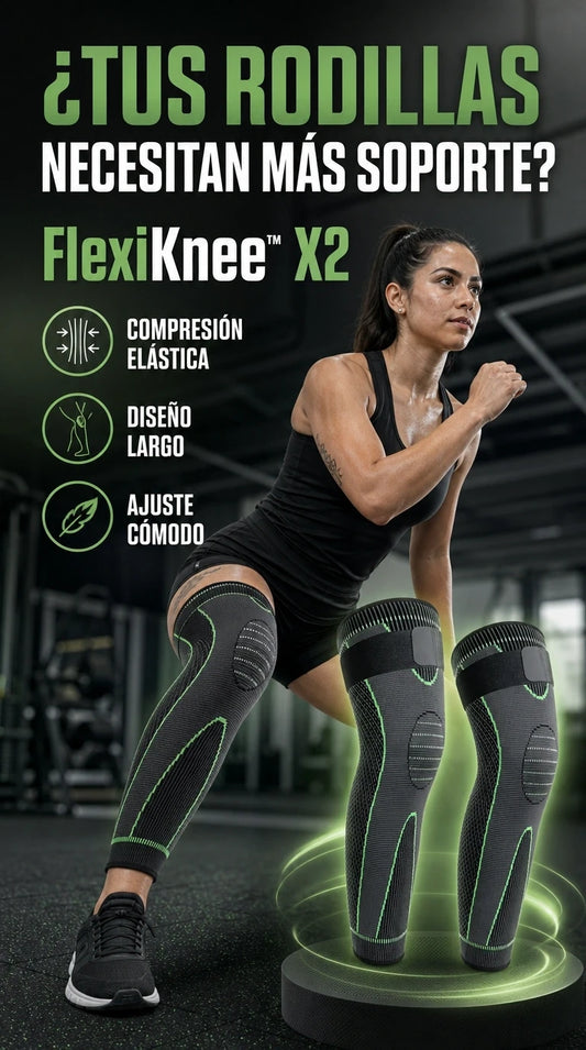 FlexiKnee™ — Compresión que acompaña cada movimiento