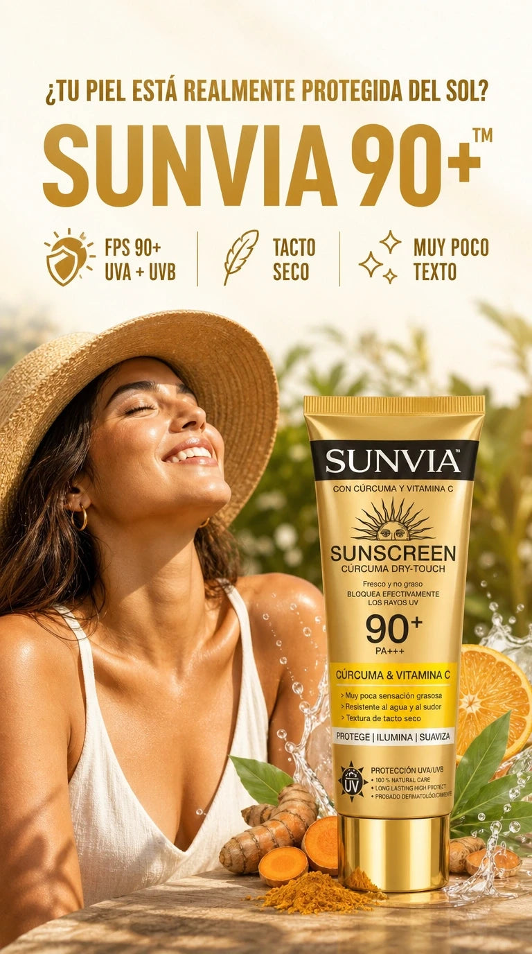 SUNVIA 90+ Protector Solar de Cúrcuma 90+