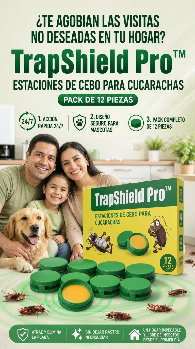 rapShield Pro — Estaciones de Cebo Ultra Eficaces de 12 Piezas que Atrapan y Erradican Plagas con Fórmula de Larga Duración para Mantener tu Hogar Libre de Insectos