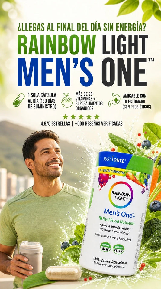 Rainbow Light Vitality Pro + Energía Total y Vitalidad Diaria que Se Siente Desde el Primer Día