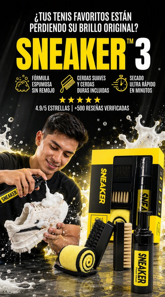 KleanStep Pro+ — Devuélvele el tono original y la textura de fábrica a tus tenis sin dañar los materiales delicados.
