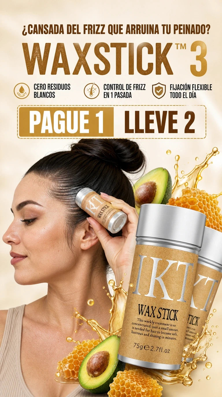 WaxStick Pro 75g – La solución definitiva para dominar el frizz, sellar puntas y estructurar tu peinado con acabado natural sin maltratar tu cabello.
