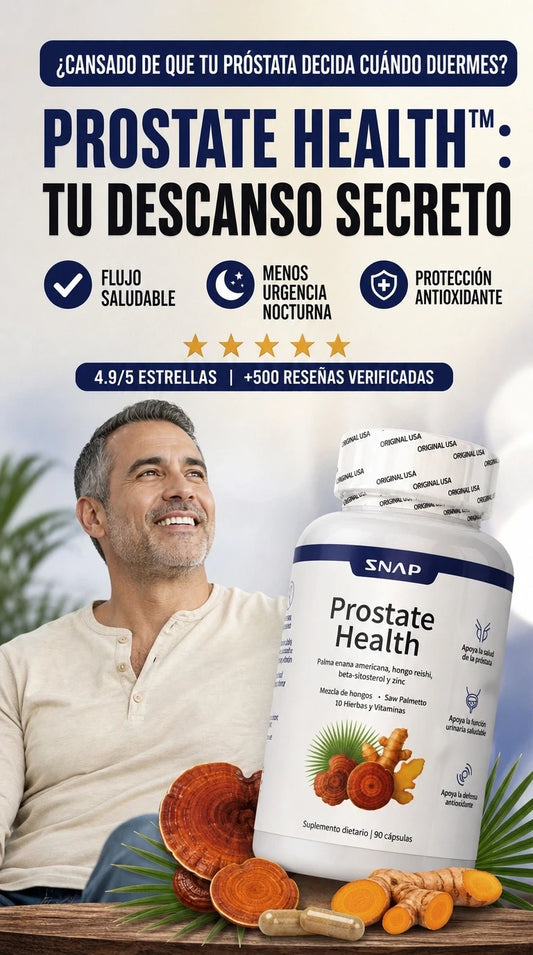 Prostate SNAP - Tu Aliado Diario para una Vida Plena, Activa y sin Interrupciones