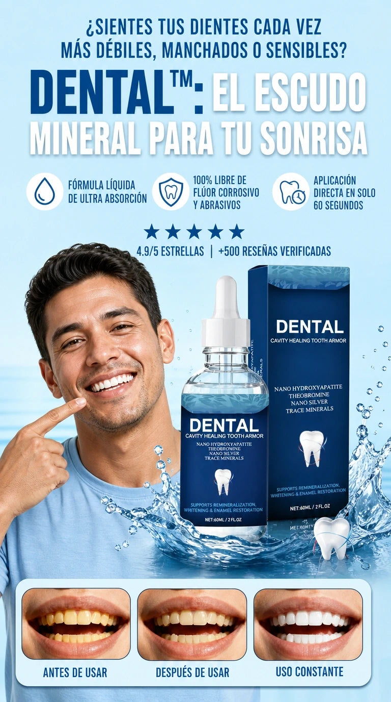 ShieldDent Pro: El escudo invisible que sella microfisuras y frena las caries desde la primera aplicación.