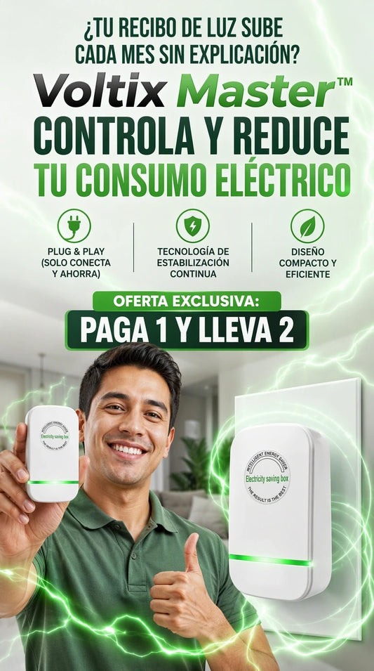 Voltix EcoMaster: Estabiliza tu red eléctrica y reduce el impacto de las planillas de luz en cada rincón de tu hogar.  2. 5 Ángulos de Venta (Punto