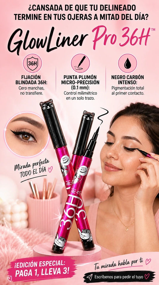 GlowLiner Pro 36H: Mirada Intacta y Cuidado Profundo que Desafía el Tiempo
