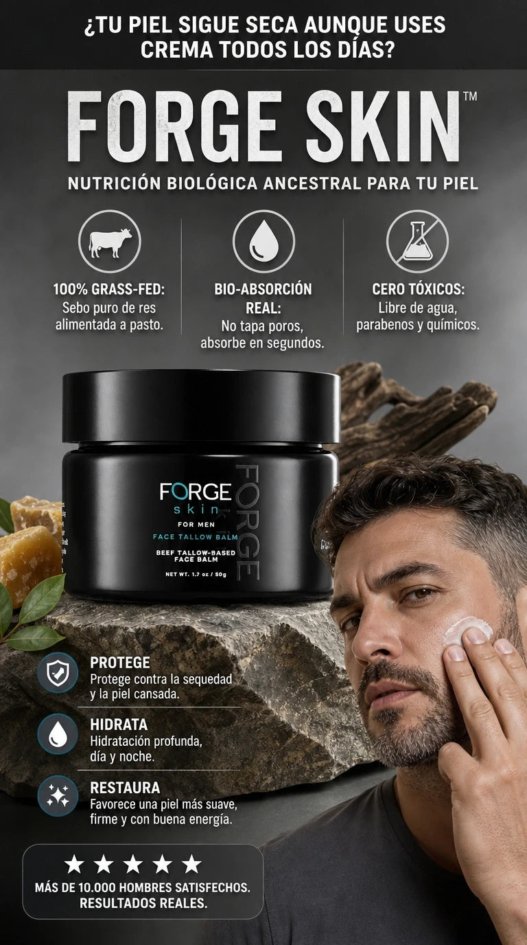 Forge Skin Tallow Balm — Nutrición Ancestral Antiedad y Máxima Hidratación Cutánea