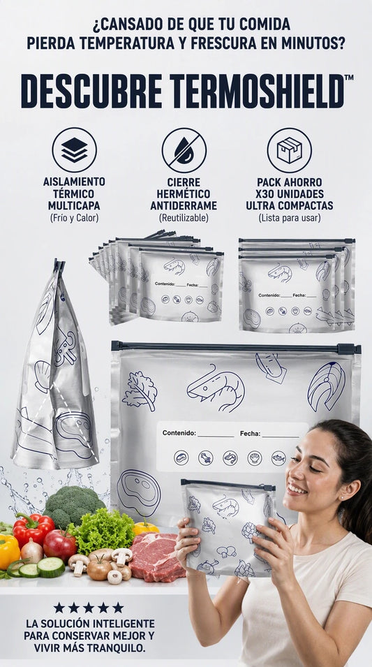 TermoShield Pro: Conserva la temperatura exacta de tus preparaciones y evita que tus almuerzos lleguen fríos o desabridos.