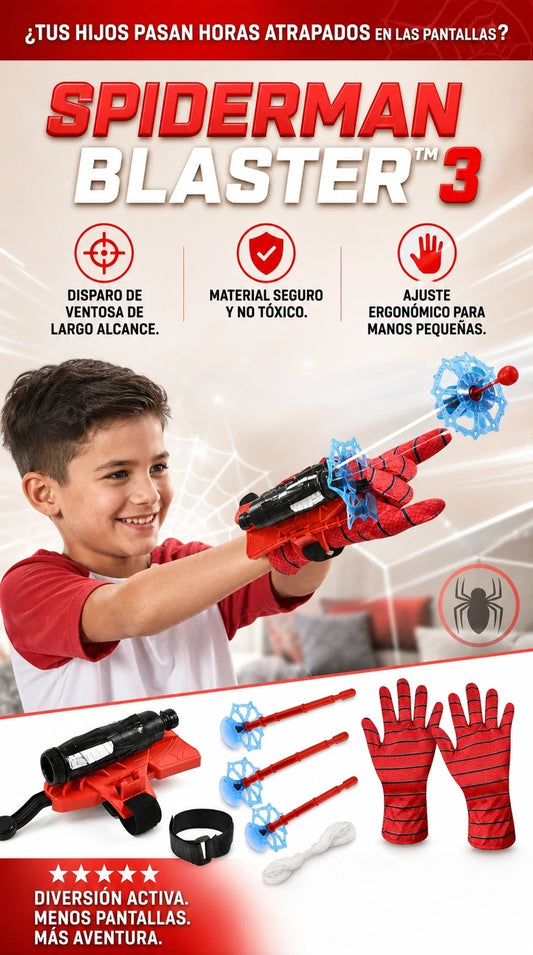 Spiderman Blaster – Despierta al superhéroe interior de tu pequeño transformando sus tardes aburridas en misiones épicas de acción con total seguridad.