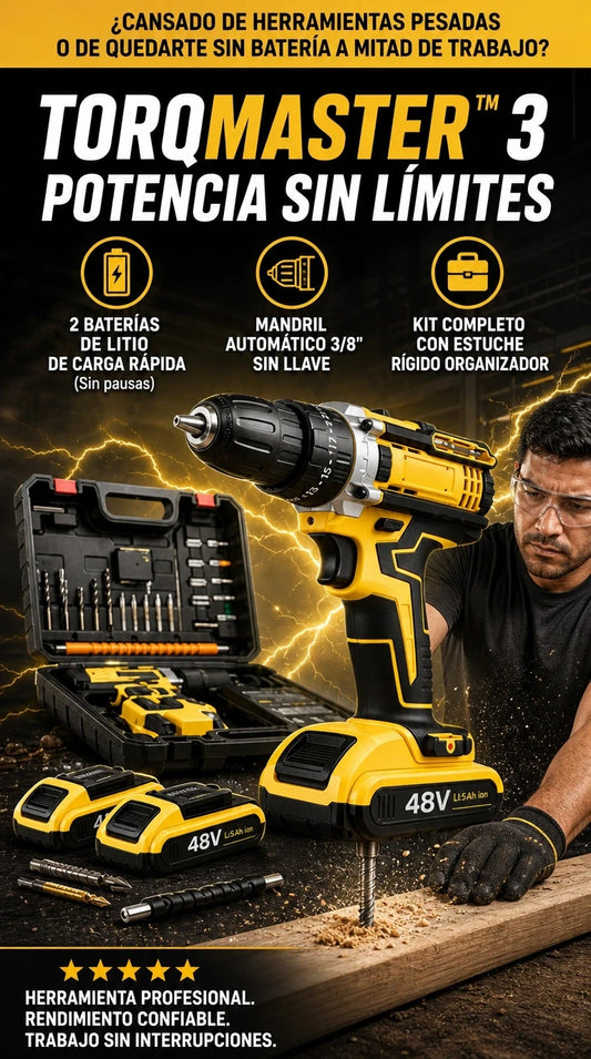 TorqMaster Pro + Doble Batería y Maletín de Alto Rendimiento