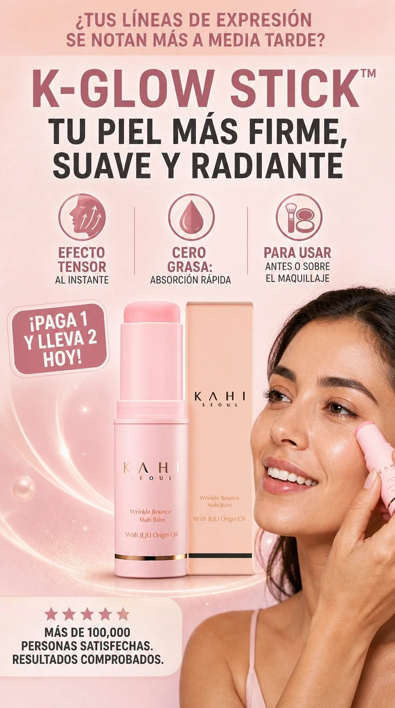 K-Glow Stick — Suaviza arrugas al instante y devuelve la elasticidad a tu rostro con nutrición profunda hasta por 48 horas.
