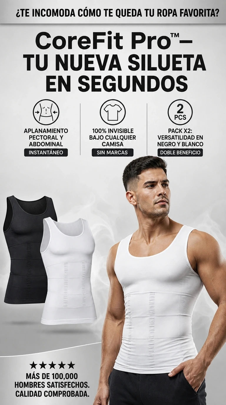 CoreFit Pro – Moldeado invisible y postura imponente para dominar el día con total seguridad.