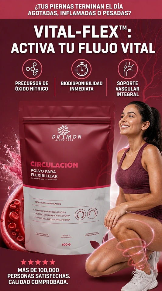 VITAL-FLEX: Despierta tu circulación, dile adiós a la pesadez en las piernas y recupera la energía natural de tus mejores años.