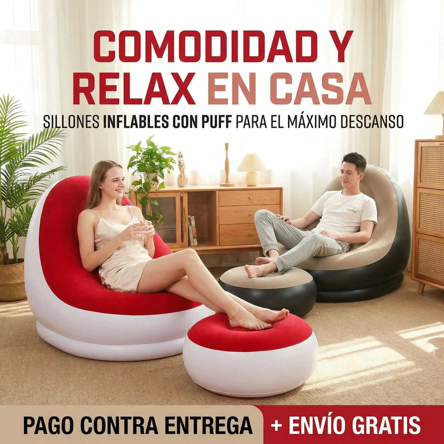 AirLounge Comfort™ – Relájate donde quieras sin límites🛋️