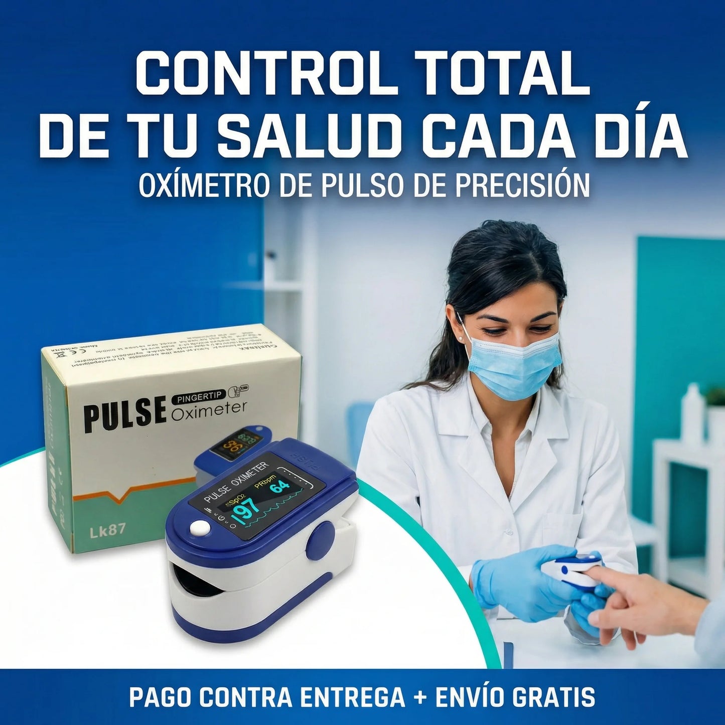 Oxímetro Digital | Controla tu oxigenación con precisión en segundos🔴