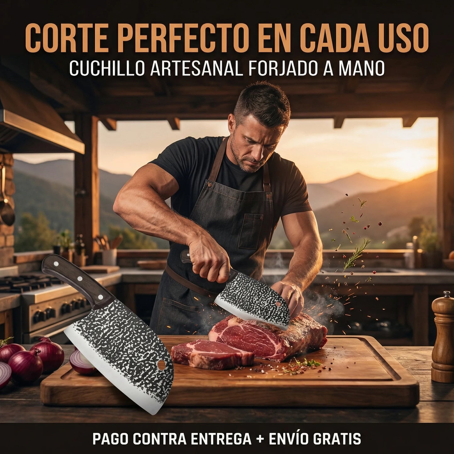 Cleaver Chino  – Precisión potente para cortes sin esfuerzo🔪