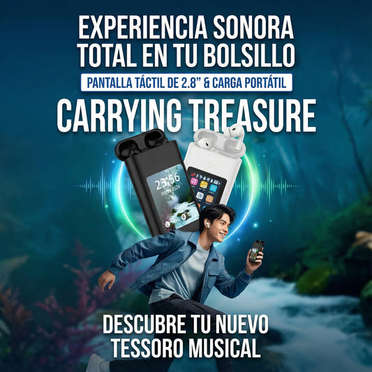 Auriculares Bluetooth X8: Inmersión Total con Pantalla Táctil de Lujo🤩